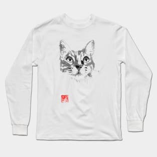 cat face Long Sleeve T-Shirt